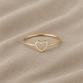 Moderner Herz Statement-Ring