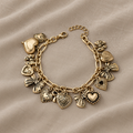 Antikes Liebes-Charm-Armband