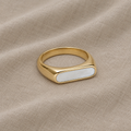 Minimaler Emaille-Statement-Ring