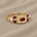 Zeitloser Perlen-Zirkonia-Ring