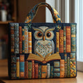 Handwerker Tasche - Eule und Alte Bücher