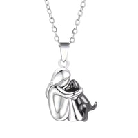 Zweifarbig Silber und Schwarz