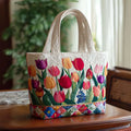 Beschriftete Tasche – Tulpengarten