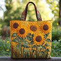 Klassische Bestickte Tasche - Sonnenblumen