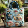Bestickte Handtasche - Blumenmuster