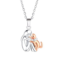 Zweifarbig Silber und Roségold