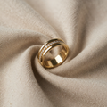 Doppelring mit Zirkonia