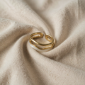 Birgit – Vergoldeter Ring mit schlichter Silhouette