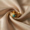 Boheme türkis Ring mit mehreren Schichten