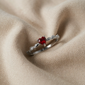 Korallenliebe Ring | Weissgold