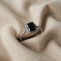 Mitternachts Glam Zirkonia Ring