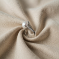 Drehbarer Ring mit Süsswasserperlen