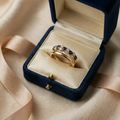Kristall Gold Akzent Ring