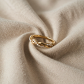 Goldener Recycelter Perlenring