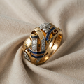 Goldener Zirkonring