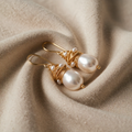 Goldene Vintage-Perlenringe