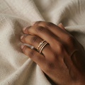 Mila Goldene Ringe Set