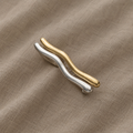 Minimalistischer Goldener Zweigring