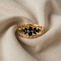 Minimalistische Onyx-Ringe