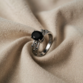 Noir Klassische Zirkonia Schönheit Ring