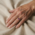 Rosa Verve-Ring | Weissgold