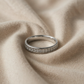 Weissgold Glitzernder Zirkonia-Ring