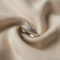 Weissgold Mikro Pavé Zirkonia Ring