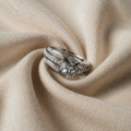 Weissgold Zirkon Moniker-Ring