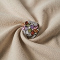 Farbiger Ring mit Blättern
