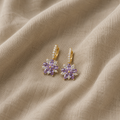 Amethyst Flora Ohrringe | Gold