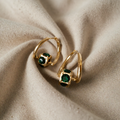 Elegante grüne Goldketten
