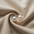 Perlenohrringe "Purrfectly Elegant" - Silber