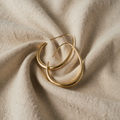 Imperiale Goldene Ringohrringe