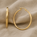 Ausdruck des goldenen Glanzes Ohrringe