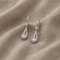Rosalith Lumen Twist Ohrringe | Weissgold