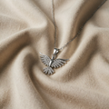 Weissgold Phoenix Zirkon Halskette