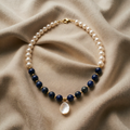 Nachtblauer Lapislazuli-Halskette