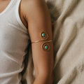 Bohemian Silber Halbmond Armreif