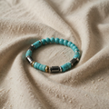 Bohème Türkis Perlenarmband