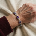 Iridessa Violettdornen Armband | Weissgold