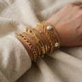 Armband-Set mit Goldketten
