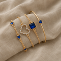 Armband-Set mit goldenen Herzen