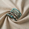 Blaue Harmonie | türkisfarbene Perlenarmband