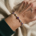 Herzverzauberung Amethyst Armband | Weissgold