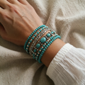 Boho-Stil Türkis Schmuckset