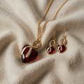 Goldherz-Schmuckset