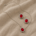 Schmuckset aus Weissgold